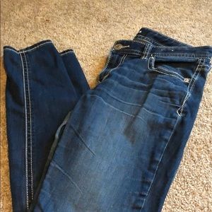 Express low rise jean leggings EUC